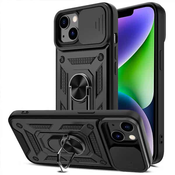 For Apple iPhone 14 | 14 Pro | 14 Pro Max | 14 Plus Magnetic Ring Rugged Shockproof Case Heavy Duty Protective Back Cover