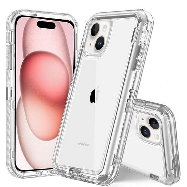 For Apple iPhone 15, 15 Plus, 15 Pro, 15 Pro Max Case Drop Resistant Defender Tradies Heavy Duty Rugged Shockproof Tough Cover