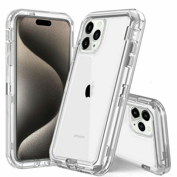 For Apple iPhone 16, 16 Plus, 16 Pro, 16 Pro Max Case Drop Resistant Defender Tradies Heavy Duty Rugged Shockproof Tough Cover
