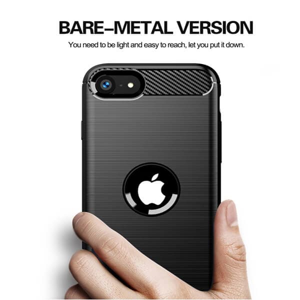 Apple iPhone 6 6S Case Shockproof Heavy Duty Rugged Anti Knock Back Cover (Black)