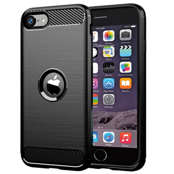 Apple iPhone 6 6S Case Shockproof Heavy Duty Rugged Anti Knock Back Cover (Black)