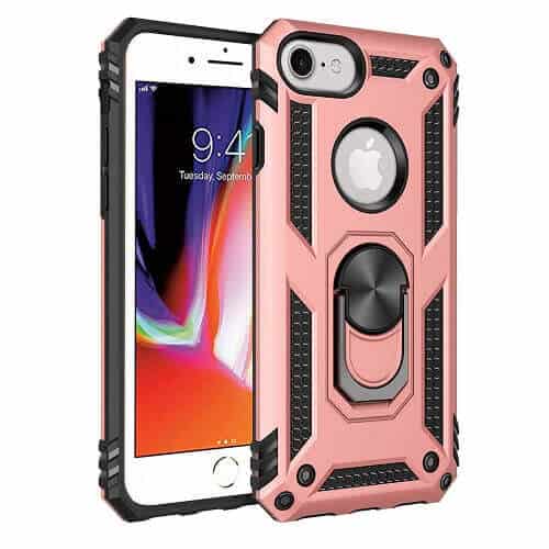 For Apple iPhone 6/6S/6 Plus / 6S Plus Shockproof Magnetic Car Mount Ring Case Cover