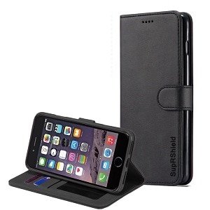 For Apple iPhone 6/6S/6 Plus / 6S Plus Genuine SupRShield Wallet Leather Flip Stand Magnetic Case Cover