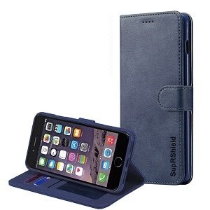 For Apple iPhone 6/6S/6 Plus / 6S Plus Genuine SupRShield Wallet Leather Flip Stand Magnetic Case Cover