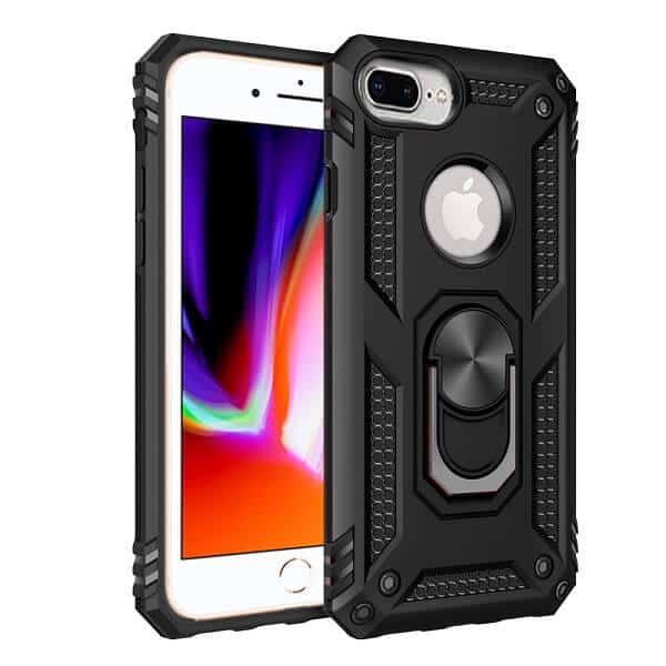 For Apple iPhone SE /7/8 Plus Shockproof Magnetic Car Mount Ring Case Cover
