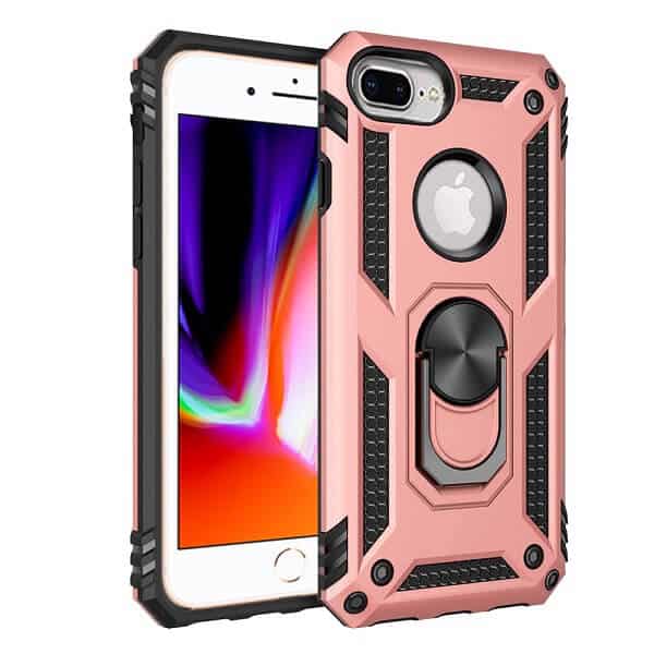 For Apple iPhone SE /7/8 Plus Shockproof Magnetic Car Mount Ring Case Cover