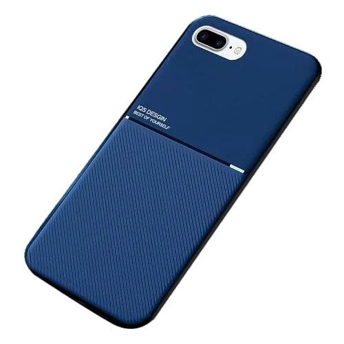 Apple iPhone 7 Plus Business Style Luxury Shockproof Case Heavy Duty Rugged Anti Knock Cover (Blue)
