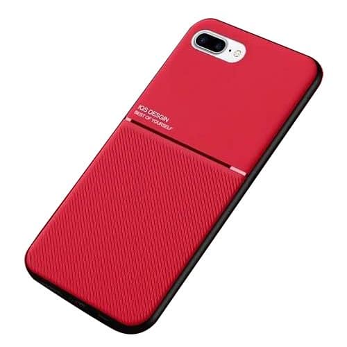 Apple iPhone 7 Plus Business Style Luxury Shockproof Case Heavy Duty Rugged Anti Knock Cover (Red)