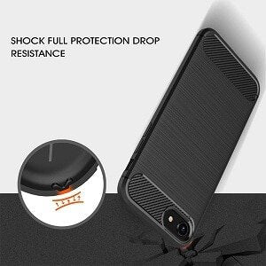 Apple iPhone 8 Carbon Fiber Shockproof Heavy Duty Rugged Case Cover
