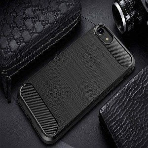 Apple iPhone 8 Carbon Fiber Shockproof Heavy Duty Rugged Case Cover