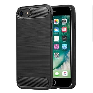 Apple iPhone 8 Carbon Fiber Shockproof Heavy Duty Rugged Case Cover