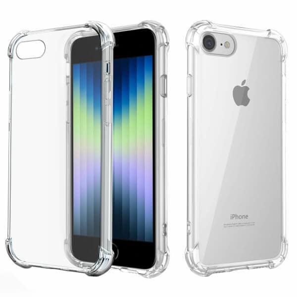 Apple iPhone SE 2022 Clear Case Shockproof Heavy Duty Gel Air Cushion Cover