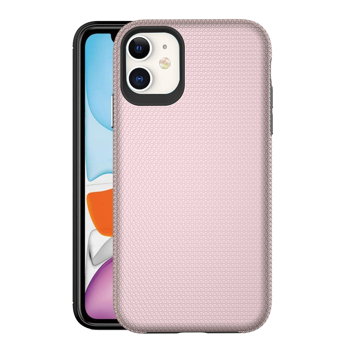 Triangle For Apple iPhone 11 Shockproof Case Rugged Heavy Duty Armor Rugged Bumper Anti Knock Back Apple Cover