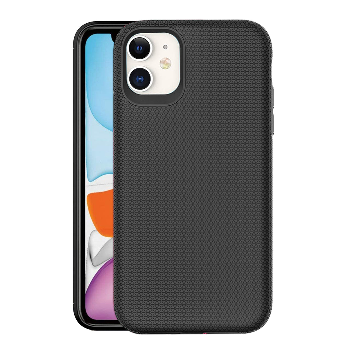 Triangle For Apple iPhone 11 Shockproof Case Rugged Heavy Duty Armor Rugged Bumper Anti Knock Back Apple Cover