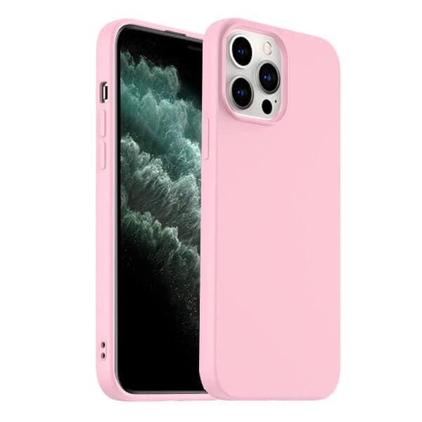 Back Case For Apple iPhone 11 Pro Max Silicone Silky Soft Touch Full Protective Anti Scratch Cover with Microfiber Lining Back Case (Sand Pink)