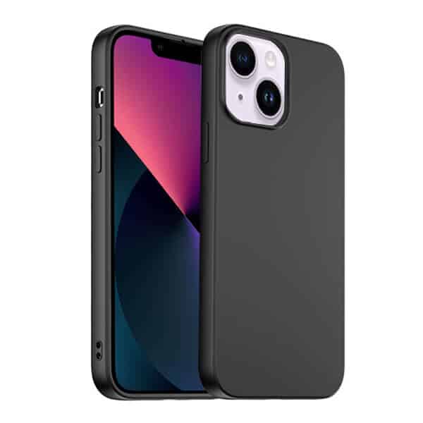For Apple iPhone 13/13 Pro Max Silicone Silky Soft Touch Full Protective Anti Scratch Cover with Microfiber Lining Back Case