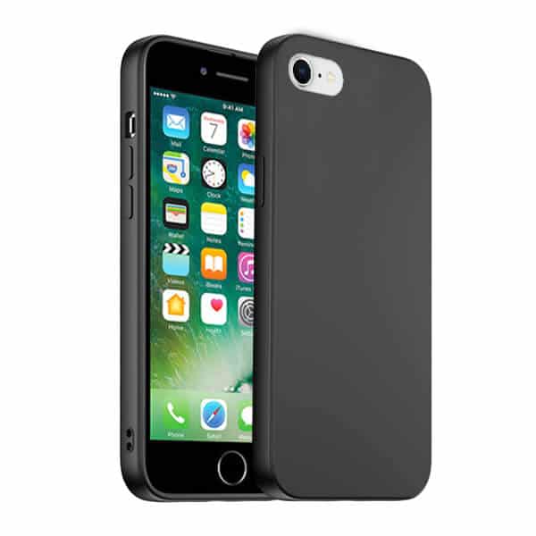 Back Case For Apple iPhone SE /7/8 Plus Silicone Silky Soft Touch Full Protective Anti Scratch Cover with Microfiber Lining Back Case