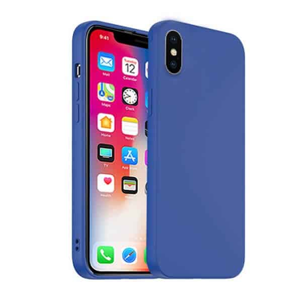 Back Case For Apple iPhone X/XS/XR Silicone Silky Soft Touch Full Protective Anti Scratch Cover with Microfiber Lining Back Case