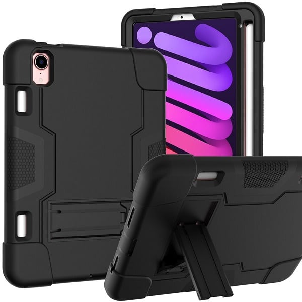iPad Mini 6 Heavy Duty Case 8.3 2021 Fancy Hybrid Stand Cover