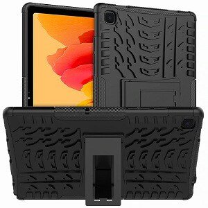 Samsung Galaxy Tab A7 Shockproof Heavy Duty Case Cover (Black)