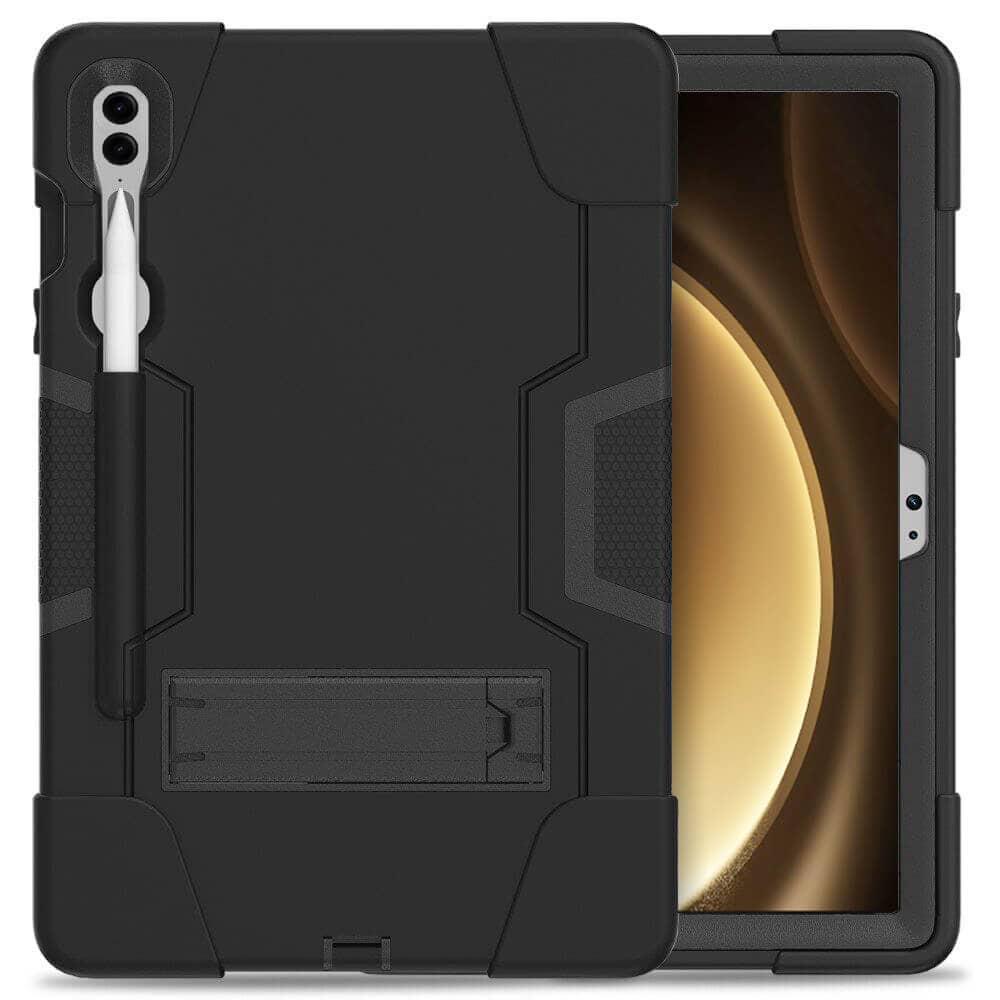 For Samsung Galaxy Tab S10+/S9 /S9 FE/S10 FE /S9+ /S9 FE+ Plus Hybrid Fancy Shockproof Heavy Duty Kickstand Case Cover