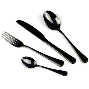 Black Stainless Steel Cutlery Sets