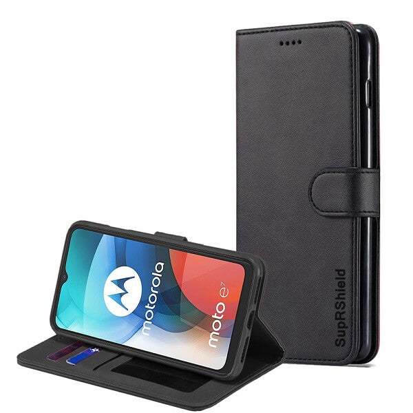 For Motorola Moto G85 5G SupRShield Wallet Leather Card Holder Flip Shockproof Magnetic Case Cover