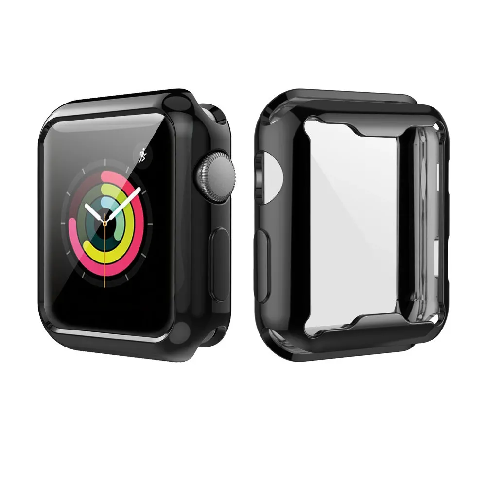 For Apple Watch iWatch Soft Gel Case Full Cover Protector 38 / 40 /41 /42 /44 /45mm