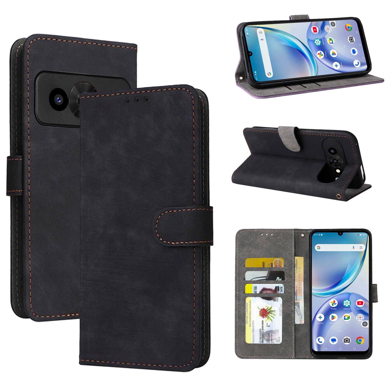 For Optus X Value 5G Wallet Leather Case Flip Leather Magnetic Stand Cover
