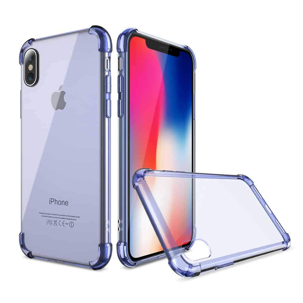 For Apple iPhone X / XS / XS Max / XR SupRShield Crystal Clear Transparent Heavy Duty Transparent TPU Bumper Shockproof Case Cover