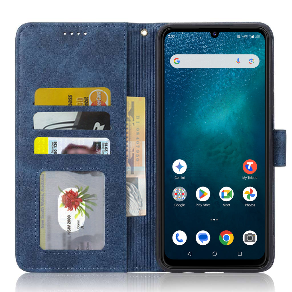 For Telstra T Pro 2 5G Wallet Leather Case Flip Leather Magnetic Stand Cover