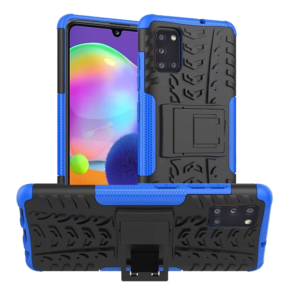 Samsung Galaxy A31 Rugged Case Shockproof Heavy Duty Protective Cover (Green)