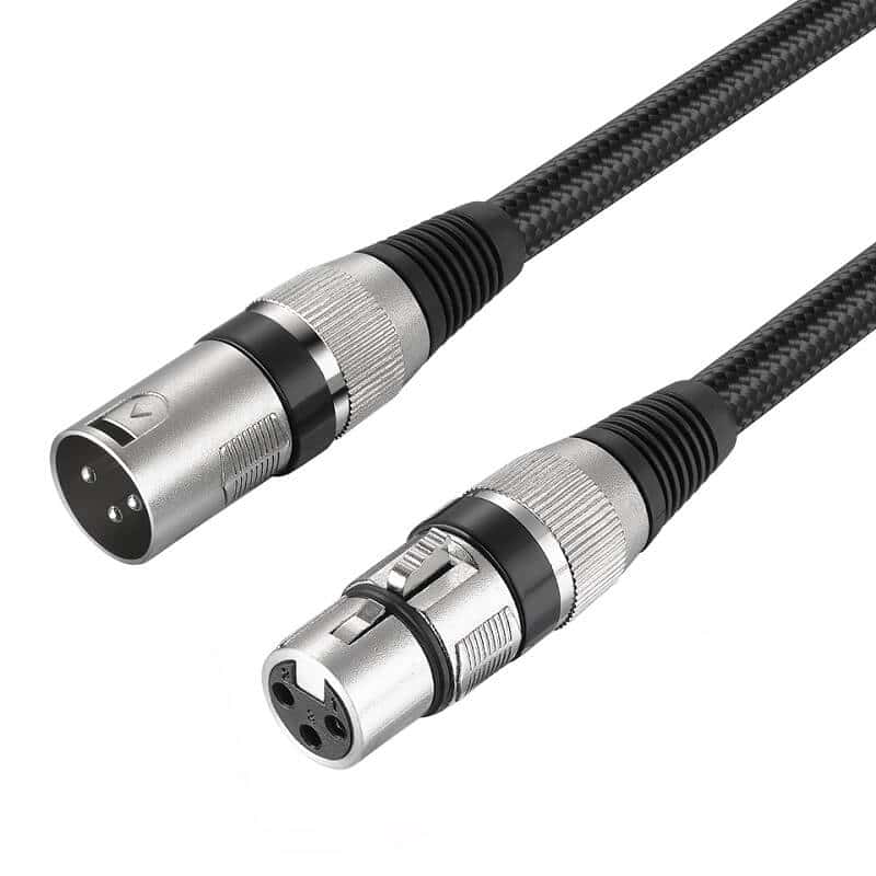 XLR Extension Cable Karaoke Microphone Sound Cable Plug for Audio Mixer Amplifiers Male To Female 3 Pin Jack Mic Mixer Cord