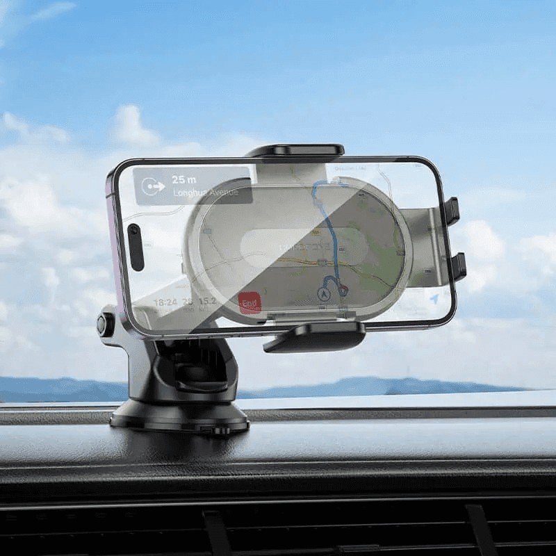 Borofone BH134 Windshield Dashboard Push Type Car Mount Mobile Phone Holder for 4.5 to 7.0 Phones
