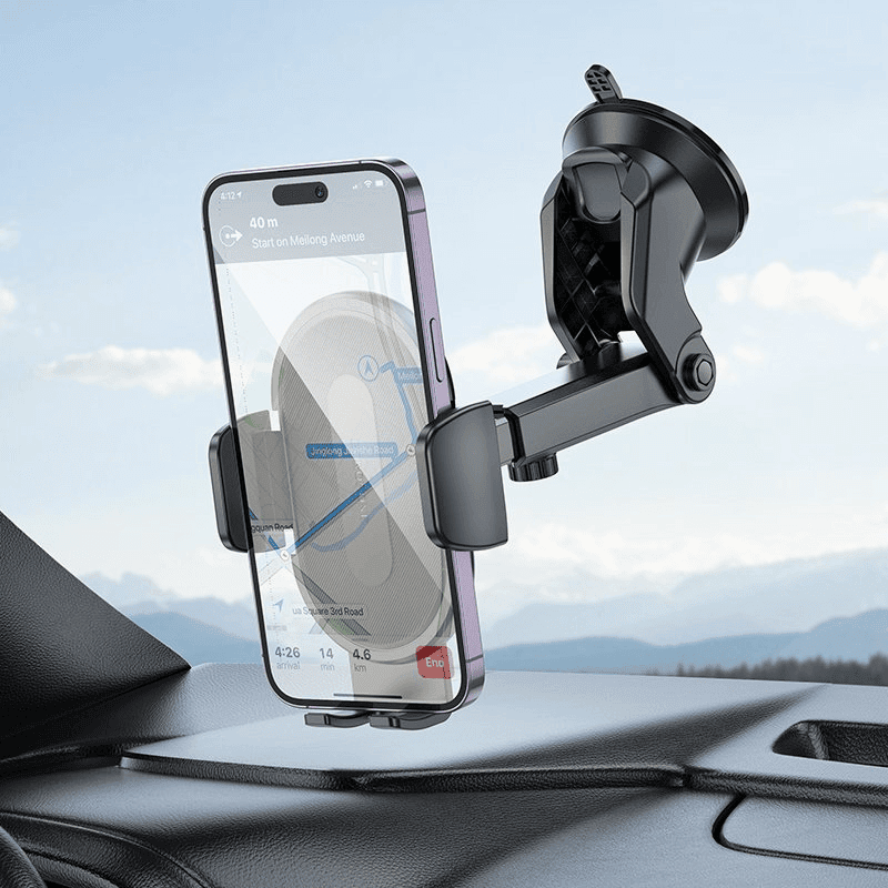 Borofone BH134 Windshield Dashboard Push Type Car Mount Mobile Phone Holder for 4.5 to 7.0 Phones