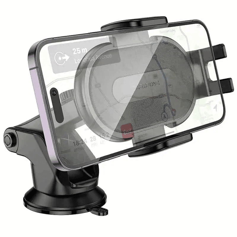 Borofone BH134 Windshield Dashboard Push Type Car Mount Mobile Phone Holder for 4.5 to 7.0 Phones