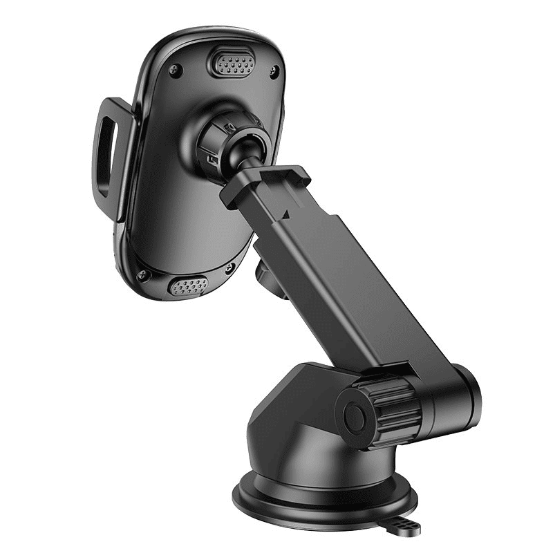 Borofone BH53 Windy Center Console Windshield Dashboard Car Mount Mobile Phone Holder for 4.5 to 6.9 inch Mobile ( Black)