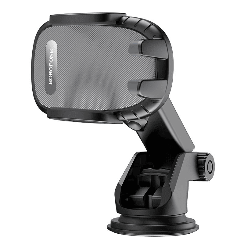 Borofone BH53 Windy Center Console Windshield Dashboard Car Mount Mobile Phone Holder for 4.5 to 6.9 inch Mobile ( Black)