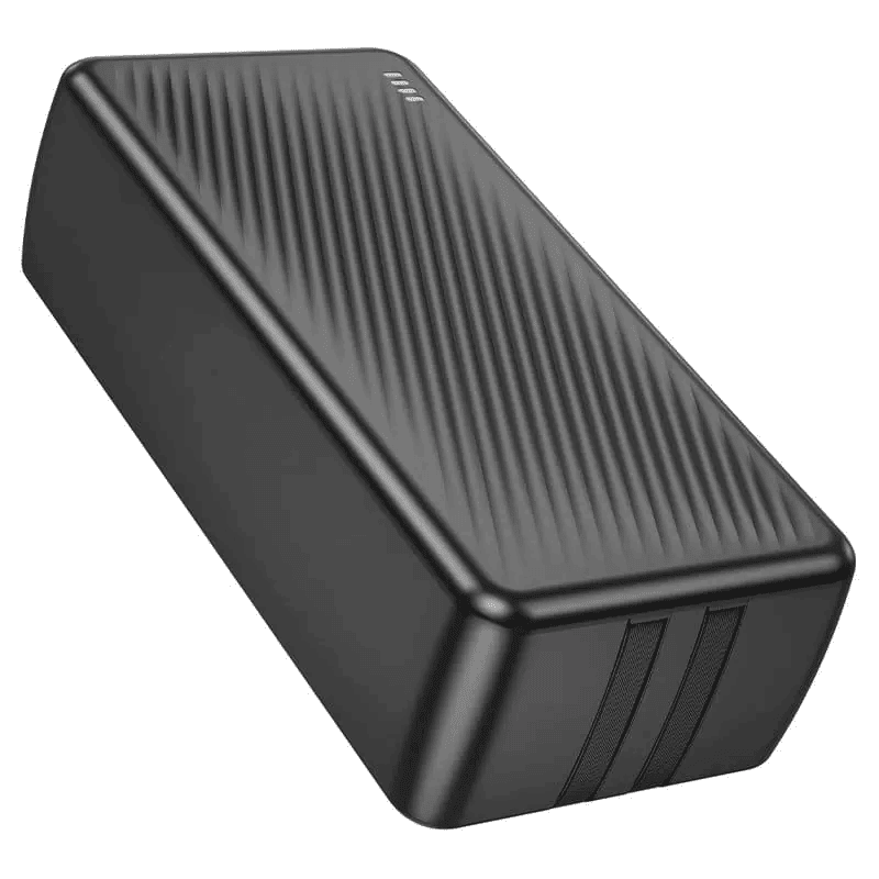 Borofone BJ57B 30000mAh 22.5W+PD20W Fast Charging Charger Portable High Capacity Power Bank With Type C & Lightning Cable (Black)