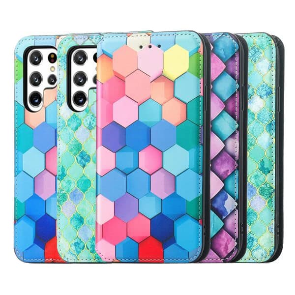 CaseMe For Samsung Galaxy S22 S22+ S22 Plus S22 Ultra Leather Wallet Flip Case With RFID Blocking Credit Card Holder Slots Cover