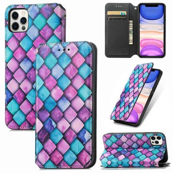 CaseNeo For Apple iPhone 11 /11 Pro / 11 Pro Max Leather Wallet Flip Case With RFID Blocking Credit Card Holder Slots Cover