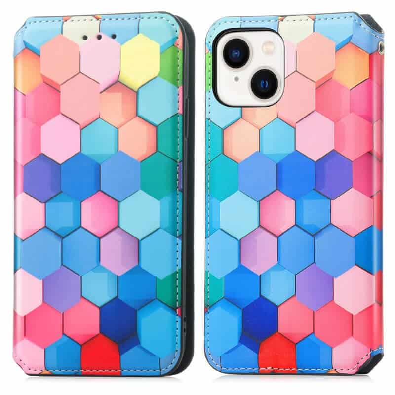CaseNeo For Apple iPhone 15, 15 Plus,15 Pro, 15 Pro Max Leather Wallet Flip Case With RFID Blocking Credit Card Holder Slots Cover
