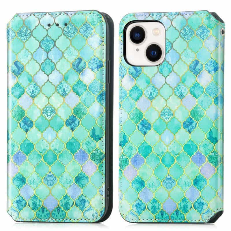 CaseNeo For Apple iPhone 15, 15 Plus,15 Pro, 15 Pro Max Leather Wallet Flip Case With RFID Blocking Credit Card Holder Slots Cover