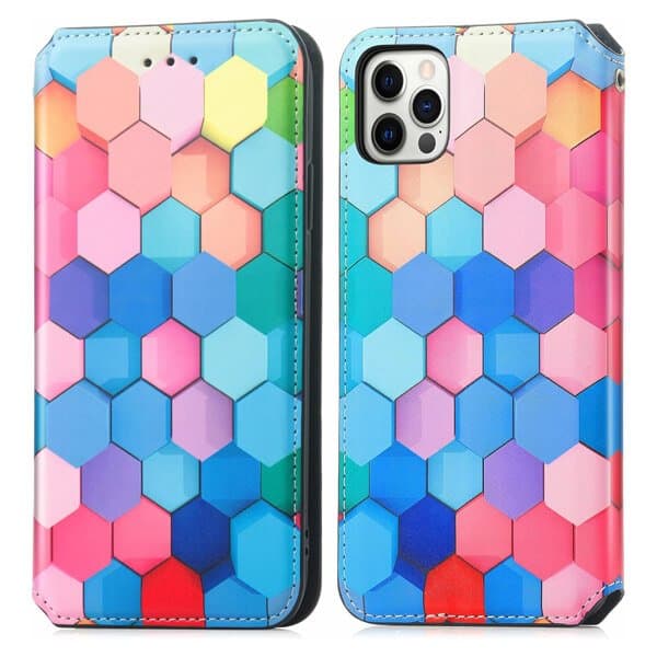 CaseNeo For Apple iPhone 15 Pro Leather Wallet Flip Case With RFID Blocking Credit Card Holder Slots Cover
