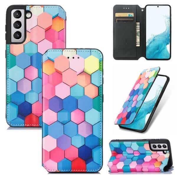 CaseMe For Samsung Galaxy S22 | S22+ /S22 Plus | S22 Ultra Leather Wallet Flip Case With RFID Blocking Credit Card Holder Slots Cover