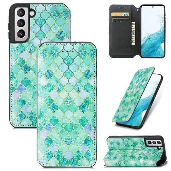 CaseMe For Samsung Galaxy S22 | S22+ /S22 Plus | S22 Ultra Leather Wallet Flip Case With RFID Blocking Credit Card Holder Slots Cover