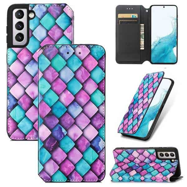 CaseMe For Samsung Galaxy S22 | S22+ /S22 Plus | S22 Ultra Leather Wallet Flip Case With RFID Blocking Credit Card Holder Slots Cover