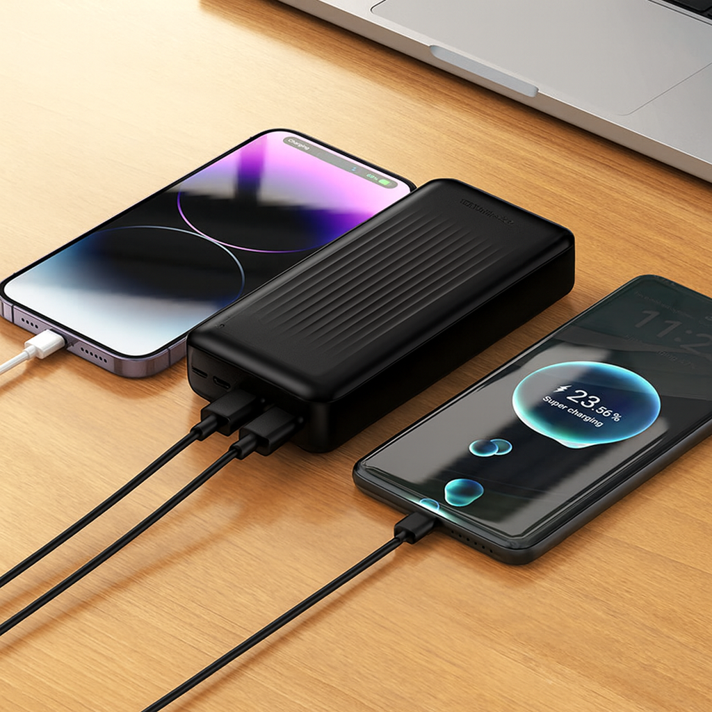 Borofone BJ80A 20000mAh 22.5W+PD20W 4 Ports USB A/USB C Portable Power Bank With LED Indicator