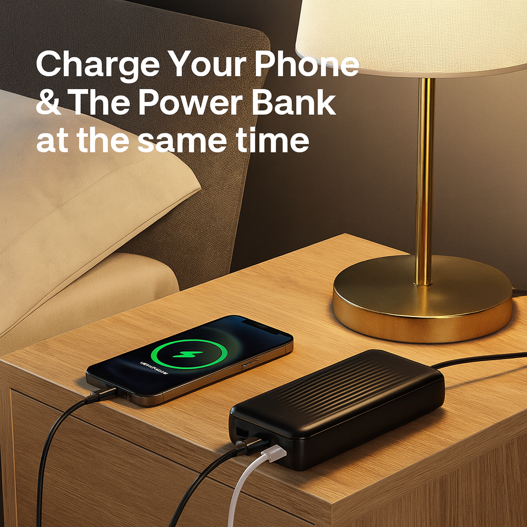 Borofone BJ80A 20000mAh 22.5W+PD20W 4 Ports USB A/USB C Portable Power Bank With LED Indicator