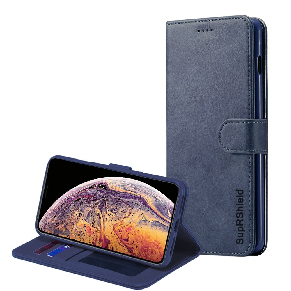 For Apple iPhone X / XS / XS Max / XR SupRShield Wallet Leather Flip Magnetic Case Cover